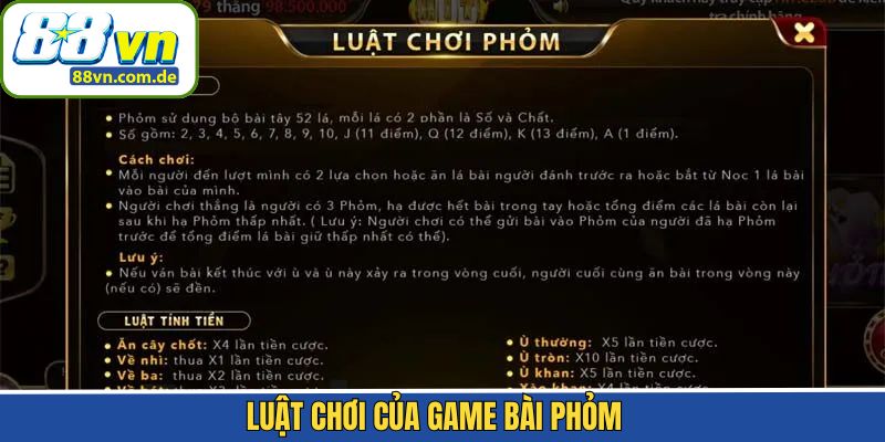 Quy tắc tham gia Phỏm đầy đủ mà newbie cần nắm vững