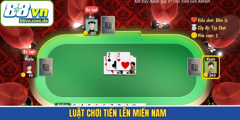 Luật chơi cơ bản khi tham gia tiến lên miền Nam 88VN